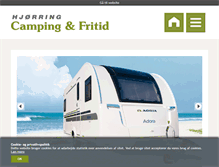 Tablet Screenshot of hjorringcamping.dk